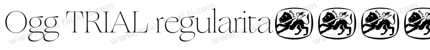 Ogg TRIAL regularita字体转换
